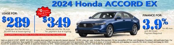 2024 Honda Accord EX Sedan